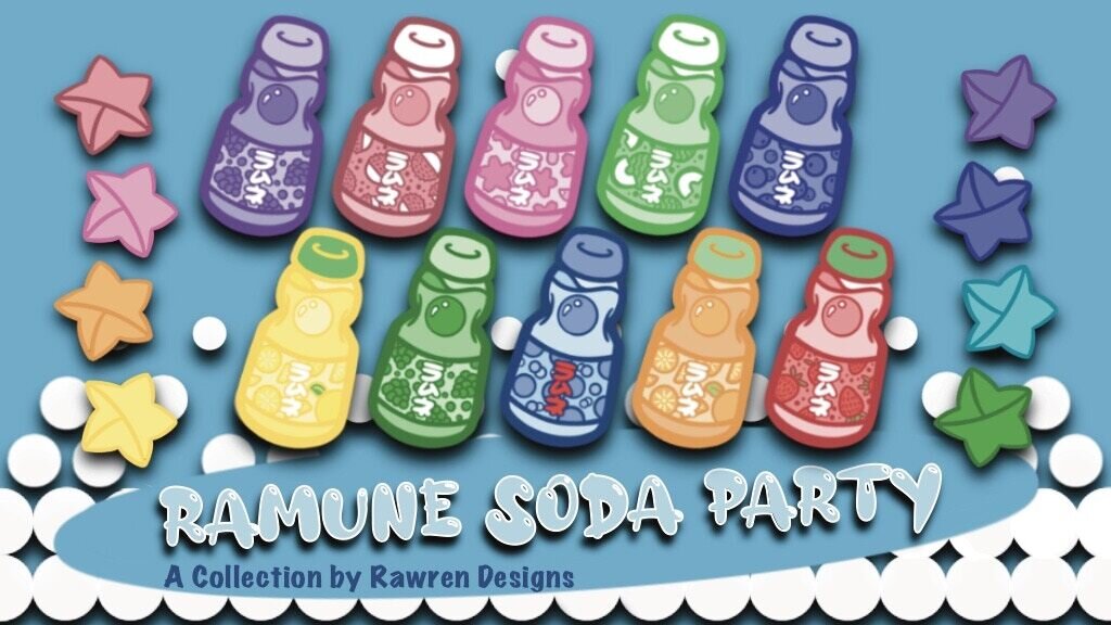 Ramune Soda Party Enamel Pins + More!