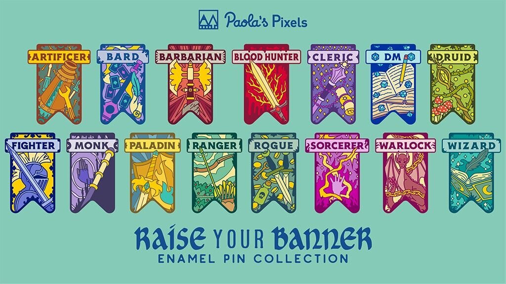 Raise Your Banner Enamel Pin Collection
