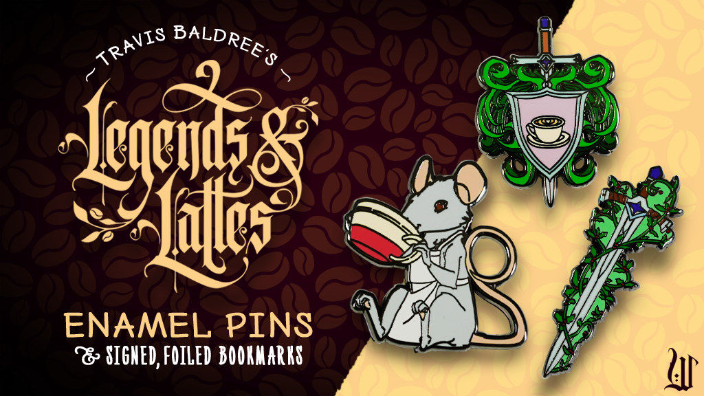 Legends & Lattes: Limited Edition Pin Collection & Bookmark