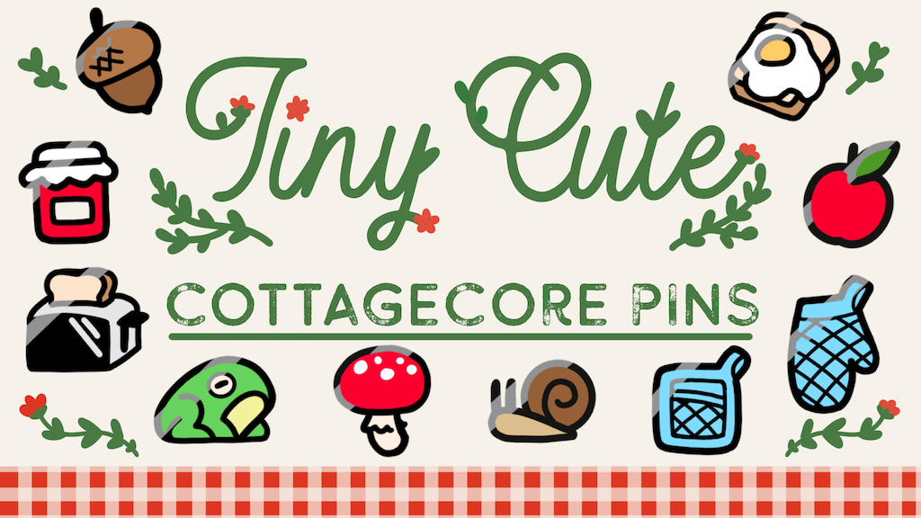 Tiny Cottagecore pins