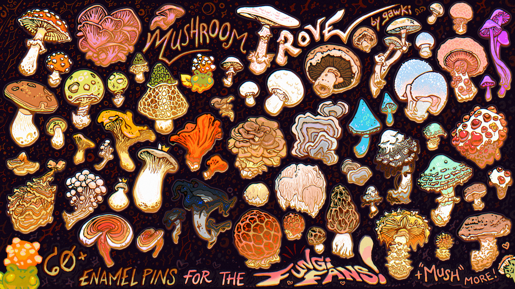 Mushroom Trove: Enamel Pin Collection