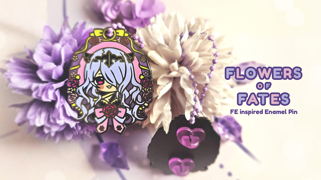 Flowers of Fates Enamel Pin Collection